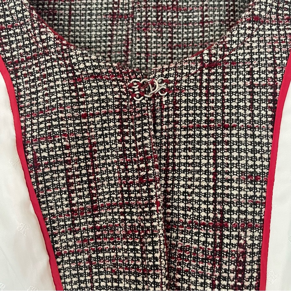 Banana Republic Red Tweed Cropped Blazer - Picture 11 of 16
